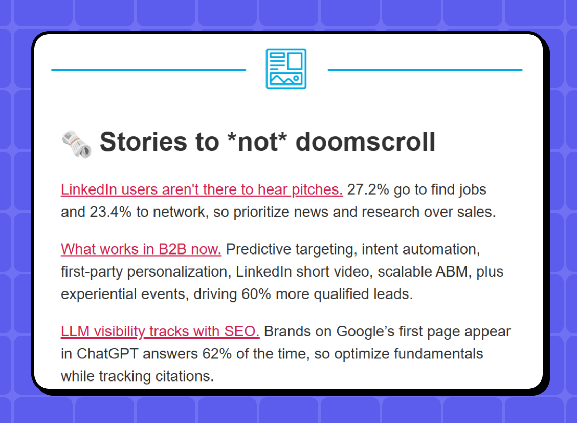 Content Detox stories curated for market of one.PNG